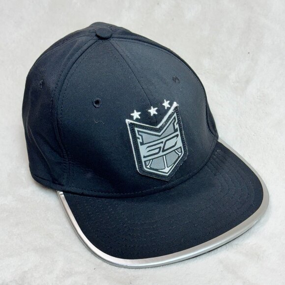 Under Armour SC30 Stephen Curry  Snapback Hat Black/Silver Cap One Size - Picture 2 of 16